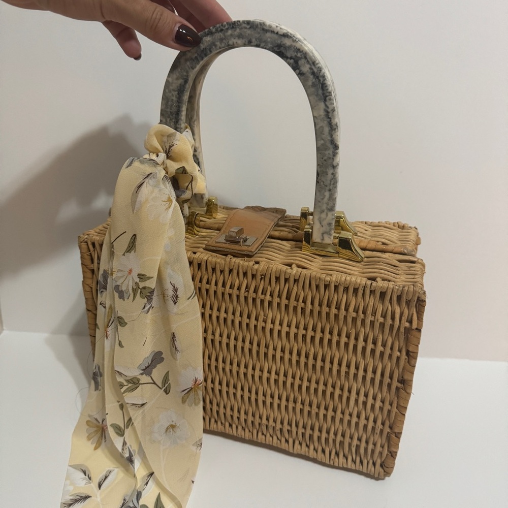 Cleobella basket handbag